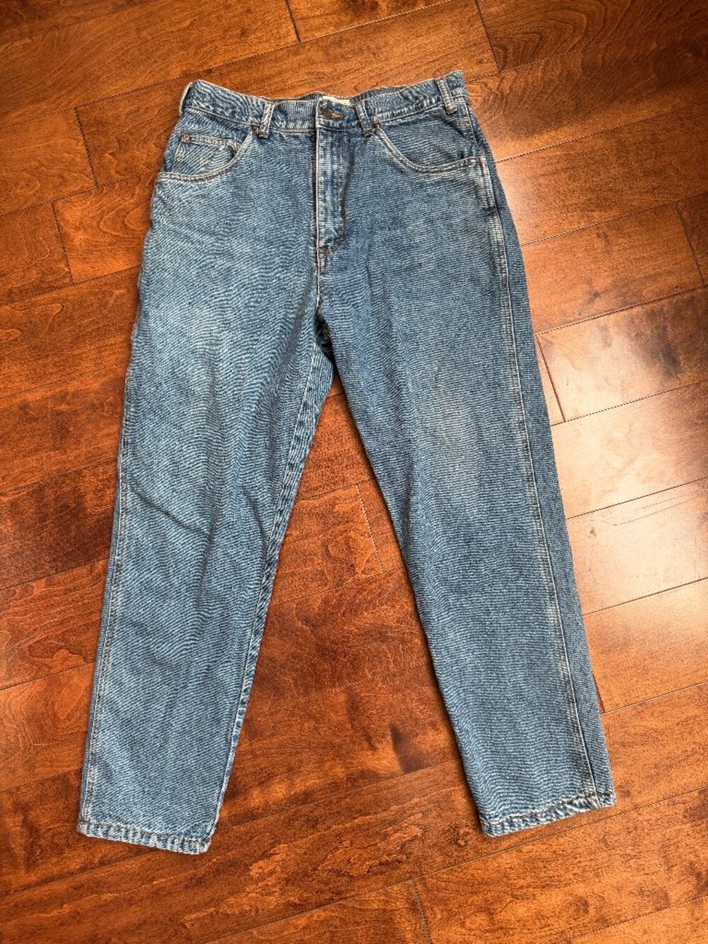 Gander Mountain Fieldwear Jeans Size 34x30, Blue Flannel Lined Carpenter Denim